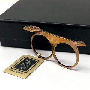 Double finger sterling silver 925 arrow ring by Hilary Joy Couture - NWT